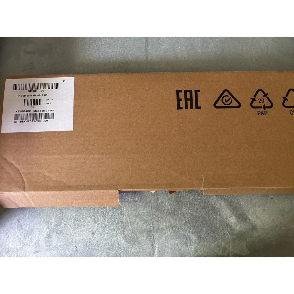 NEW HP 803181-001 Wired USB Slim 104 Key Standard Keyboard NEW